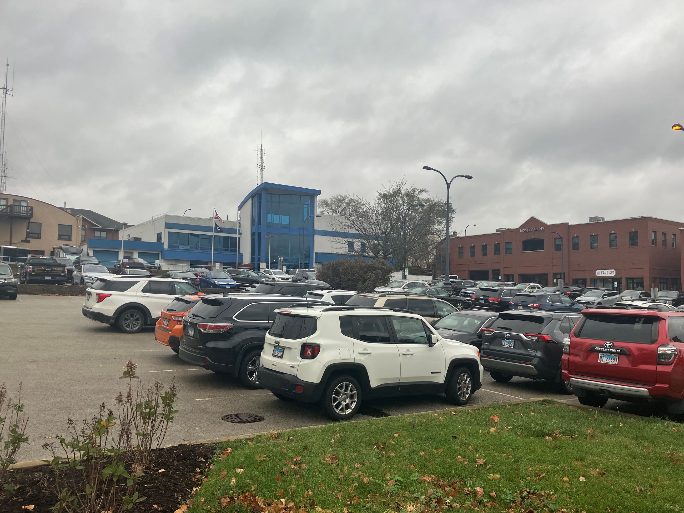 Security Police Shared Parking Lot