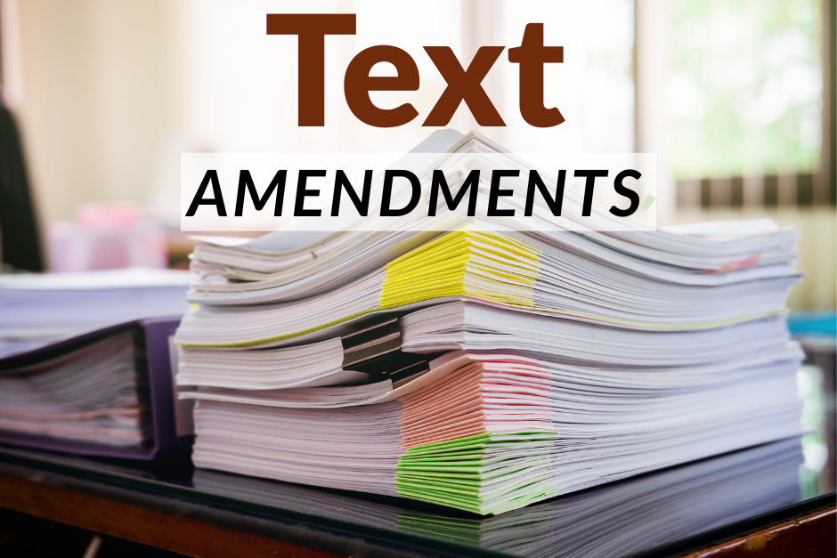 Text Amendments (applicant initiated)