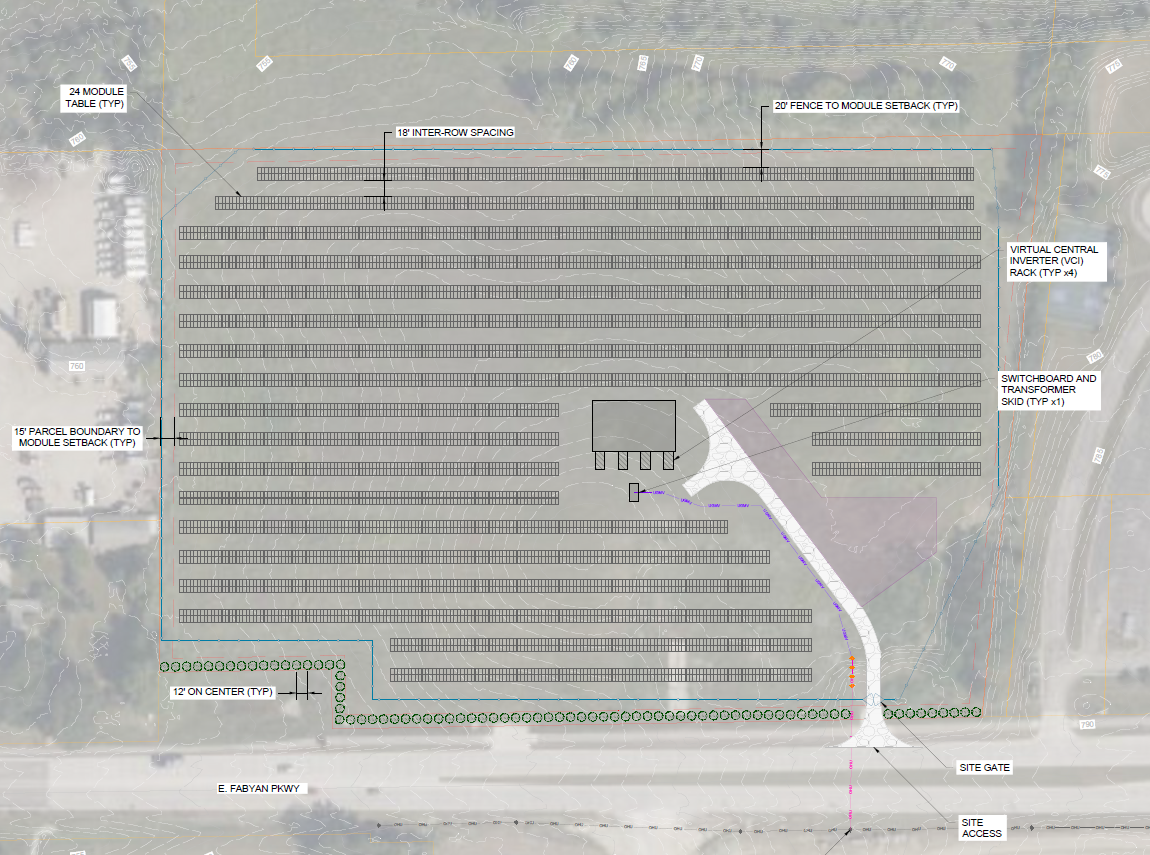 Clarence Solar - Site Plan